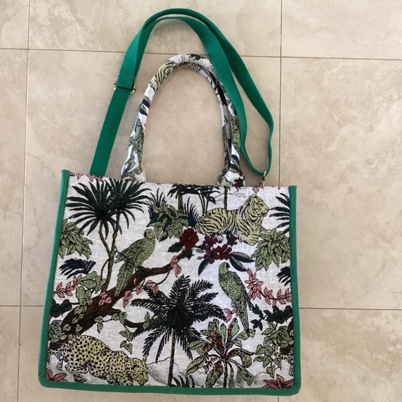 America & Beyond African Safari Embellished Beaded Limited Edition Tote Bag - Picture 5 of 16